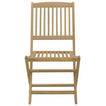 Klappst?hle, 2 St?ck, 57 x 48,5 x 90 cm, Massivholz Akazie