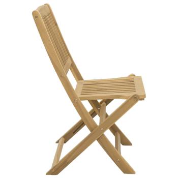 Klappst?hle, 2 St?ck, 57 x 48,5 x 90 cm, Massivholz Akazie
