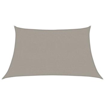 Sonnensegel 160 g/m² Trapez Hellgrau 3/4x2 m HDPE