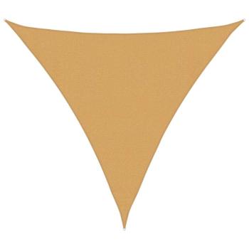 Sonnensegel 160 g/m² Dreieckig Sandfarben 3,6x3,6x3,6 m HDPE