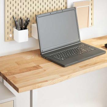 ARDEBO.de - Schreibtischplatte Unbehandelt 160x50x2,5 cm Massivholz Eiche