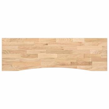 Schreibtischplatte Unbehandelt 160x50x2,5 cm Massivholz Eiche