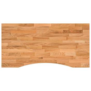 Schreibtischplatte Hellbraun 100x60x2,5 cm Massivholz Eiche