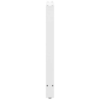 Bartischbeine Weiß 2 Stk. 40x(90-91) cm Stahl