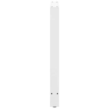 Bartischbeine Weiß 2 Stk. 60x(90-91) cm Stahl