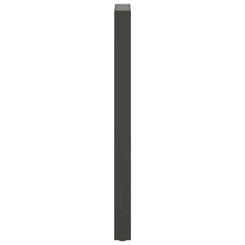 Bartischbeine Anthrazit 2 Stk. 50x(110-111) cm Stahl