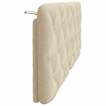 Kopfteil-Kissen Creme 140 cm Stoff