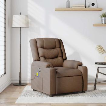 ARDEBO.de - Massagesessel Braun Stoff