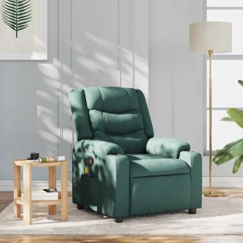 ARDEBO.de - Massagesessel Dunkelgr?n Stoff