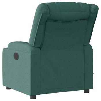 Massagesessel Dunkelgr?n Stoff