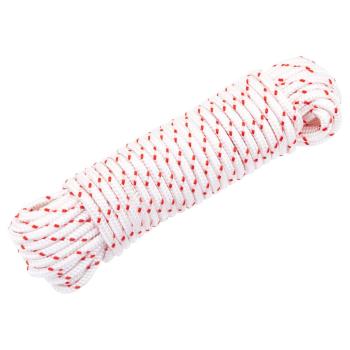 ARDEBO.de - Starterseil Weiß und Rot Ø4 mm 10 m Nylon