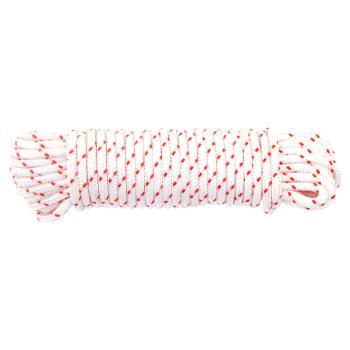 Starterseil Weiß und Rot Ø4 mm 10 m Nylon