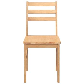 Esszimmerst?hle 2 Stk. Massivholz Gummibaum