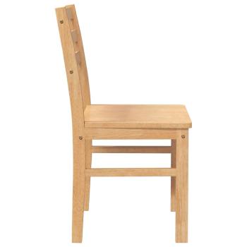Esszimmerst?hle 2 Stk. Massivholz Gummibaum