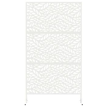 Sichtschutz 100 x 50 x 180 cm Stahl Weiß