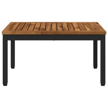 Couchtisch Natürlich und Schwarz 49 x 68,5 x 36 cm