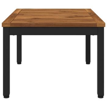 Couchtisch Natürlich und Schwarz 49 x 68,5 x 36 cm