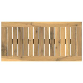 Couchtisch Weiß 60,5 x 30 x 36 cm Massivholz Akazie