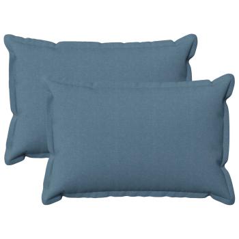 ARDEBO.de - Kissen 2 stk. HOUTEN Jeans blau 40 x 60 cm Kunstleinen