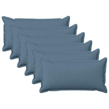 ARDEBO.de - Kissen 6 stk. HOUTEN Jeans blau 40 x 70 cm Kunstleinen