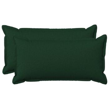 ARDEBO.de - Kissen mit Kissen HOUTEN 2 Stk. Dunkelgrün Kunstleinen