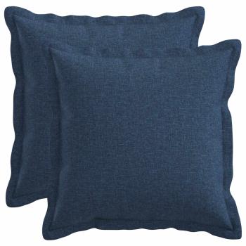 ARDEBO.de - Kissen 2 stk. HOUTEN Blau 40 x 40 cm Kunstleinen