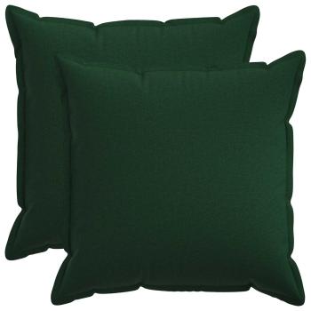 ARDEBO.de - Kissen 2 stk. HOUTEN Dunkelgrün 55 x 55 cm Kunstleinen
