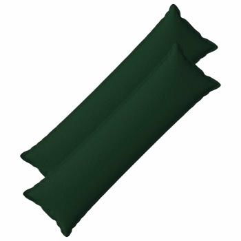 ARDEBO.de - Kissen 2 stk. HOUTEN Dunkelgrün 40 x 145 cm Kunstleinen