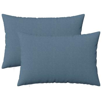 ARDEBO.de - Kissen mit Kissen HEERLEN 2 Stk. Jeans blau Stoff