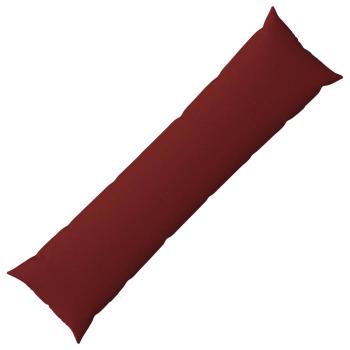 ARDEBO.de - Kissen mit Kissen HEERLEN Weinrot 40 x 145 cm Stoff