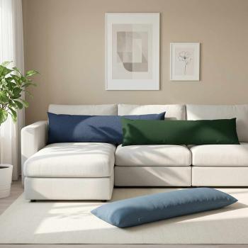 ARDEBO.de - Wurfkissen 2 stk. HEERLEN Blau 40 x 145 cm Stoff