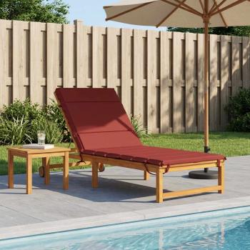 ARDEBO.de - Sonnenliege Kissen GEMERT 100 % Polyester Weinrot