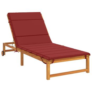 Sonnenliege Kissen GEMERT 100 % Polyester Weinrot