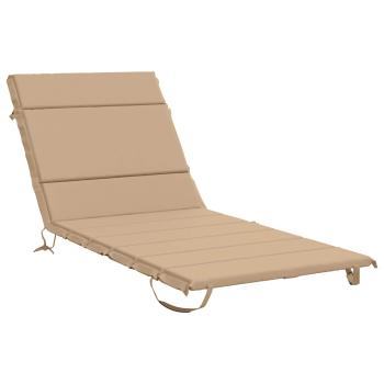 Sonnenliege Kissen GEMERT 100 % Polyester Sand 200 x 70 x 3 cm