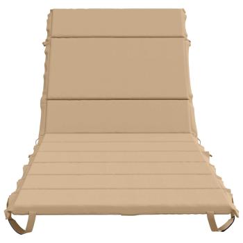 Sonnenliege Kissen GEMERT 100 % Polyester Sand 200 x 70 x 3 cm