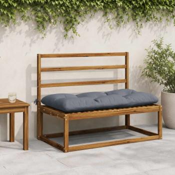 ARDEBO.de - Bankkissen VIANEN 2 stk. 100 % Polyester Blau 100 x 60 x 12 cm