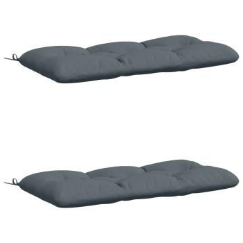 Bankkissen VIANEN 2 stk. 100 % Polyester Blau 100 x 60 x 12 cm