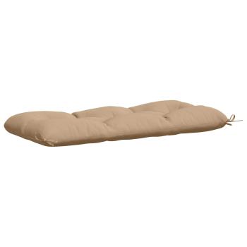 Bankkissen VIANEN 2 stk. 100 % Polyester Sand 110 x 50 x 12 cm