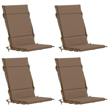 Hochlehner-Auflage GEMERT 4 stk. 100 % Polyester Taupe