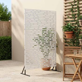 ARDEBO.de - Sichtschutz 100 x 50 x 180 cm Stahl Weiß