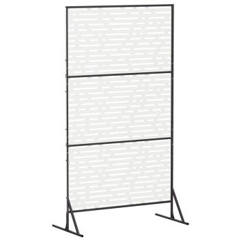 Sichtschutz 100 x 50 x 180 cm Stahl Weiß