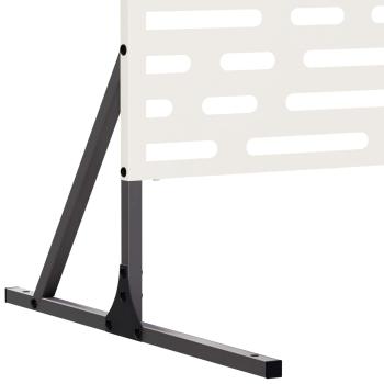 Sichtschutz 100 x 50 x 180 cm Stahl Weiß