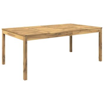 Gartentisch Weiß gewaschen 196 x 100,5 x 75 cm