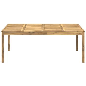 Gartentisch Weiß gewaschen 196 x 100,5 x 75 cm