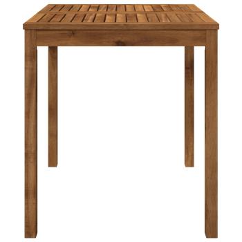 Gartentisch LAREN Natur 70 x 68,5 x 75 cm Massivholz Akazie