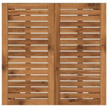 Gartenbar-Tisch Natur 70 x 68,5 x 105 cm Massivholz Akazie