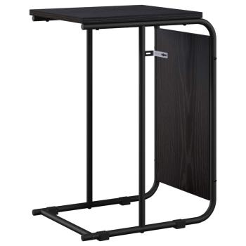 Beistelltisch Schwarz Eichen-Optik 40 x 31 x 55 cm