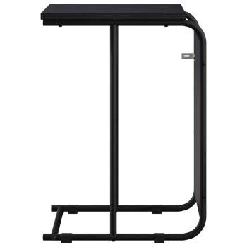 Beistelltisch Schwarz Eichen-Optik 40 x 31 x 55 cm