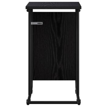 Beistelltisch Schwarz Eichen-Optik 40 x 31 x 55 cm