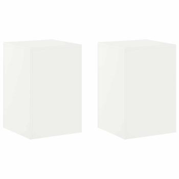 Pflanzenständer 2 pcs Weiß 40 x 40 x 60 cm Stahl
